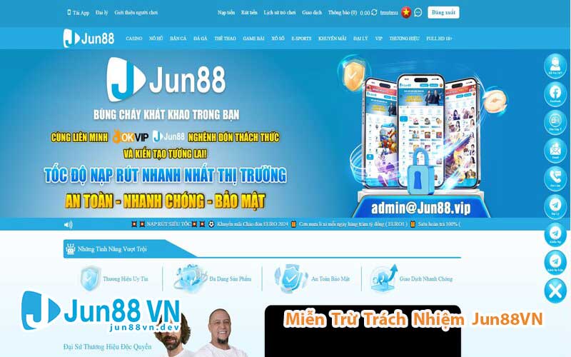 Nhà cái  Jun88 có thể được miễn trách nhiệm trong vài trường hợp